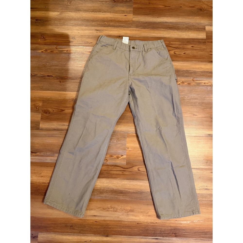 Carhartt B11 DES Original Dungaree Fit Canvas Work Pants Desert Tan Mens 34x32